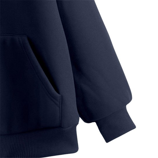 Blusa de Frio Moletom Canguru com Capuz Macio Relaxado Siri