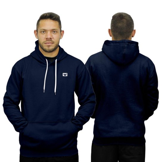 Blusa de Frio Moletom Canguru com Capuz Macio Relaxado Siri