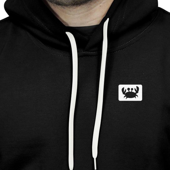 Blusa de Frio Moletom Canguru com Capuz Macio Relaxado Siri