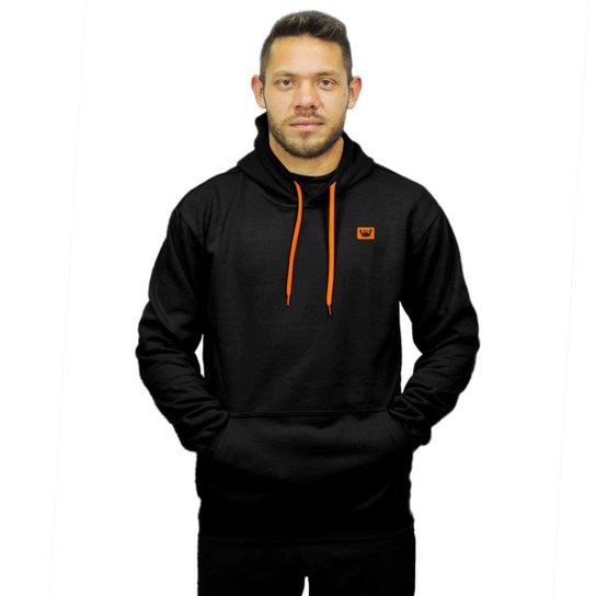 Blusa de Frio Moletom Canguru com Capuz Macio Relaxado Siri