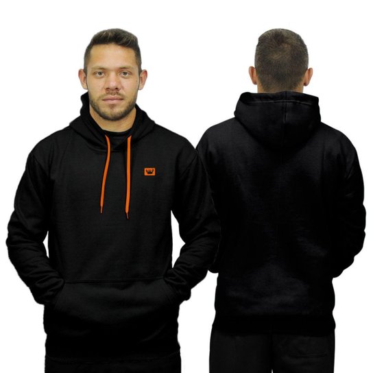 Blusa de Frio Moletom Canguru com Capuz Macio Relaxado Siri