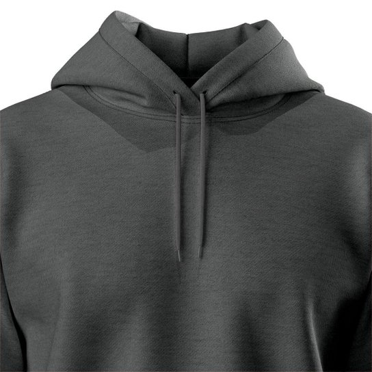 Blusa de Frio Moletom Canguru Com Capuz Masculino Liso Casual