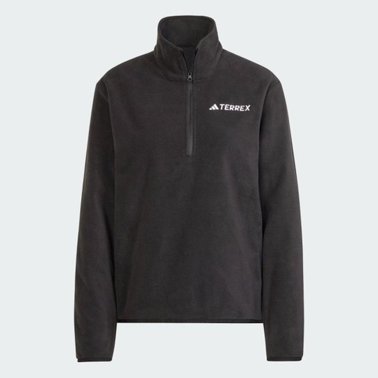 Blusa Fleece 1/2 Zíper Multi Essentials Adidas