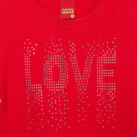 Blusa Infantil Kyly Love Menina