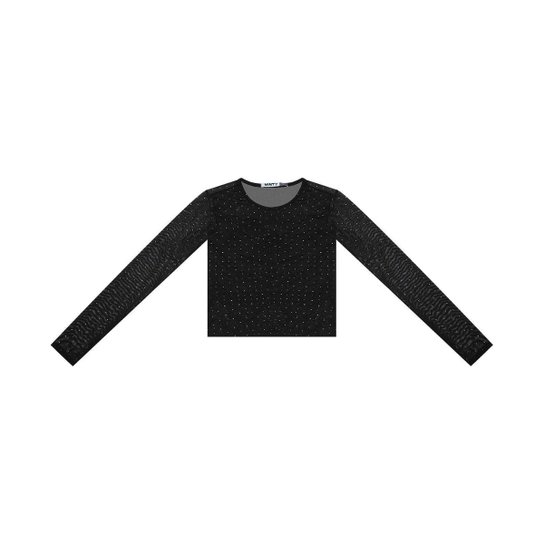 Blusa Juvenil Com Sobreposição Minty