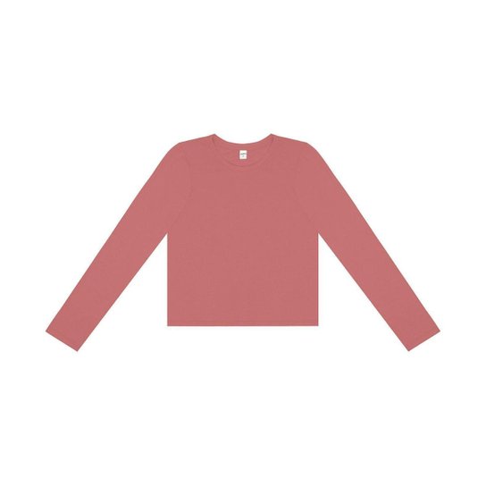 Blusa Manga Longa Feminina Rovitex Rosa