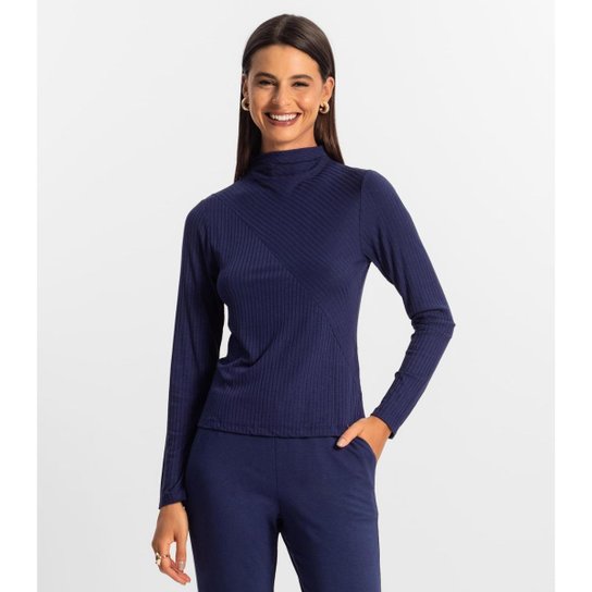 Blusa Manga Longa Feminina Rovitex