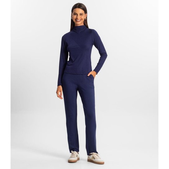 Blusa Manga Longa Feminina Rovitex