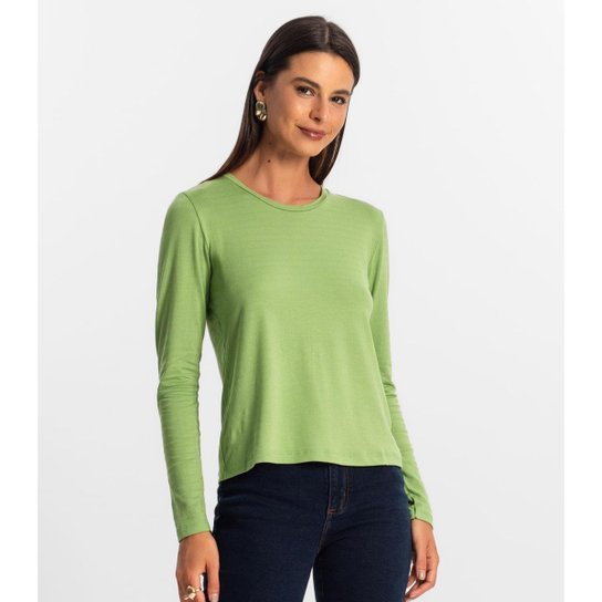 Blusa Manga Longa Feminina Rovitex