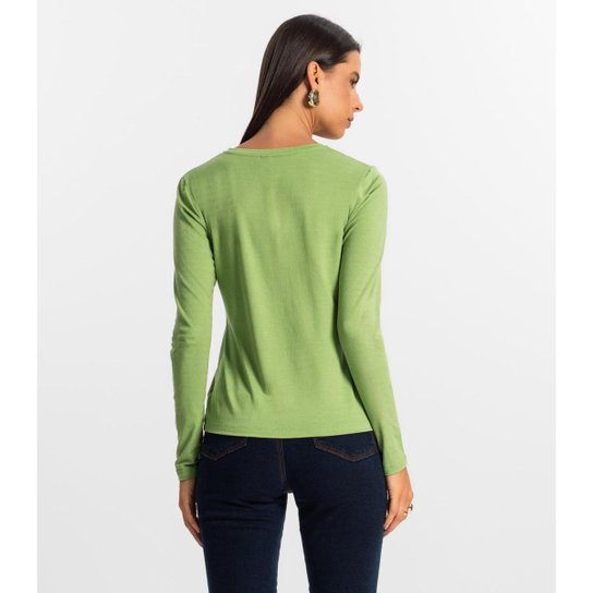 Blusa Manga Longa Feminina Rovitex