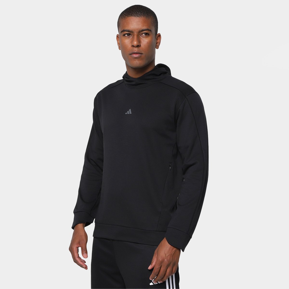 Blusa Moletom Adidas Yoga com Capuz Masculina