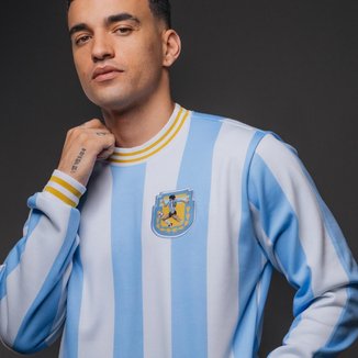 Blusa Moletom Argentina Retrô 1986 Dios Masculina