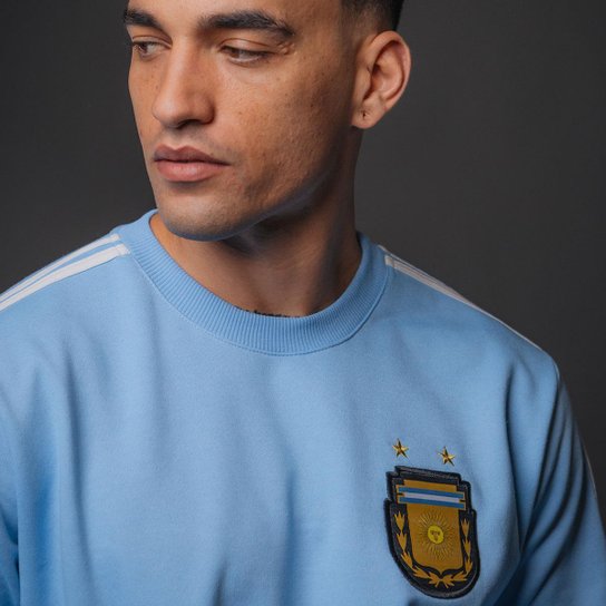 Blusa Moletom Argentina Retrô 1986 Treino Masculino