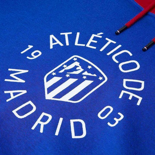 Blusa Moletom Atlético De Madrid Azul Masculino