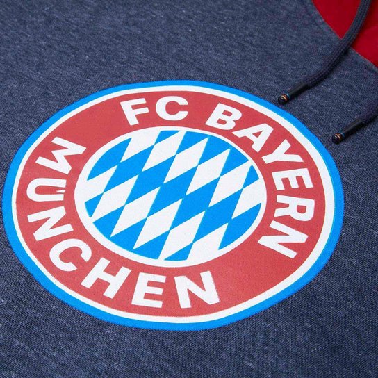 Blusa Moletom Canguru Bayern de Munique Cinza Masculina