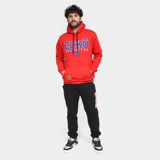 Blusa Moletom Ecko com Capuz Masculina