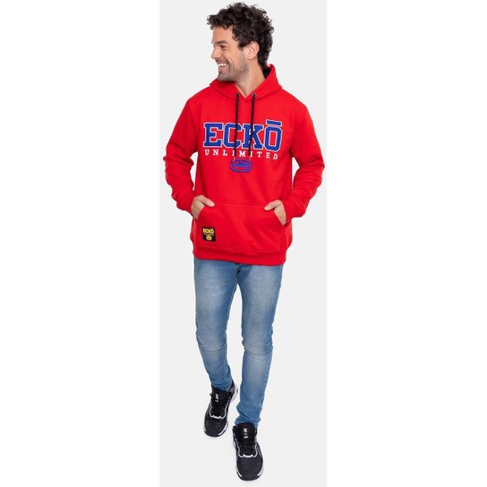 Blusa Moletom Ecko com Capuz Masculina