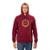 Blusa Moletom Fechado Okdok Hexagon Masculino - Vinho
