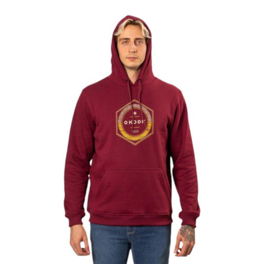 Blusa Moletom Fechado Okdok Hexagon Masculino