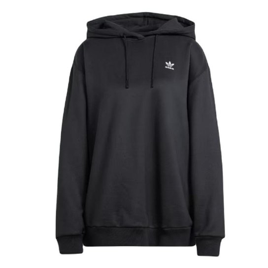 Blusa Moletom Feminina Adidas Overside Trefoil Preto Allianz