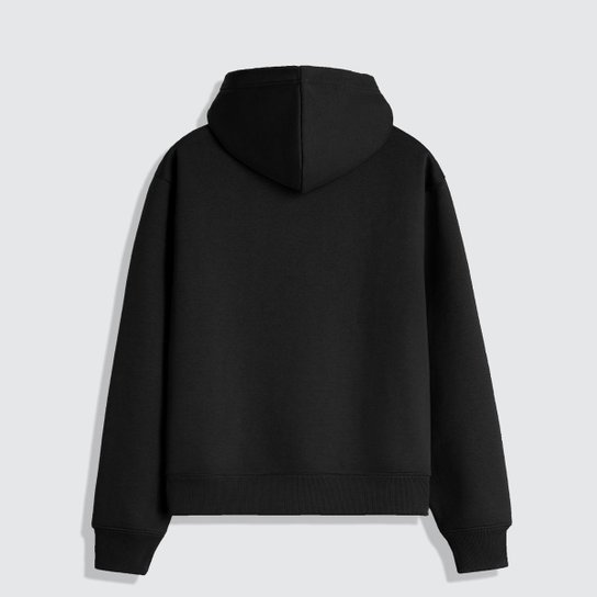 Blusa Moletom Masculino Com Capuz Liso Sem Estampa 100% Algodão