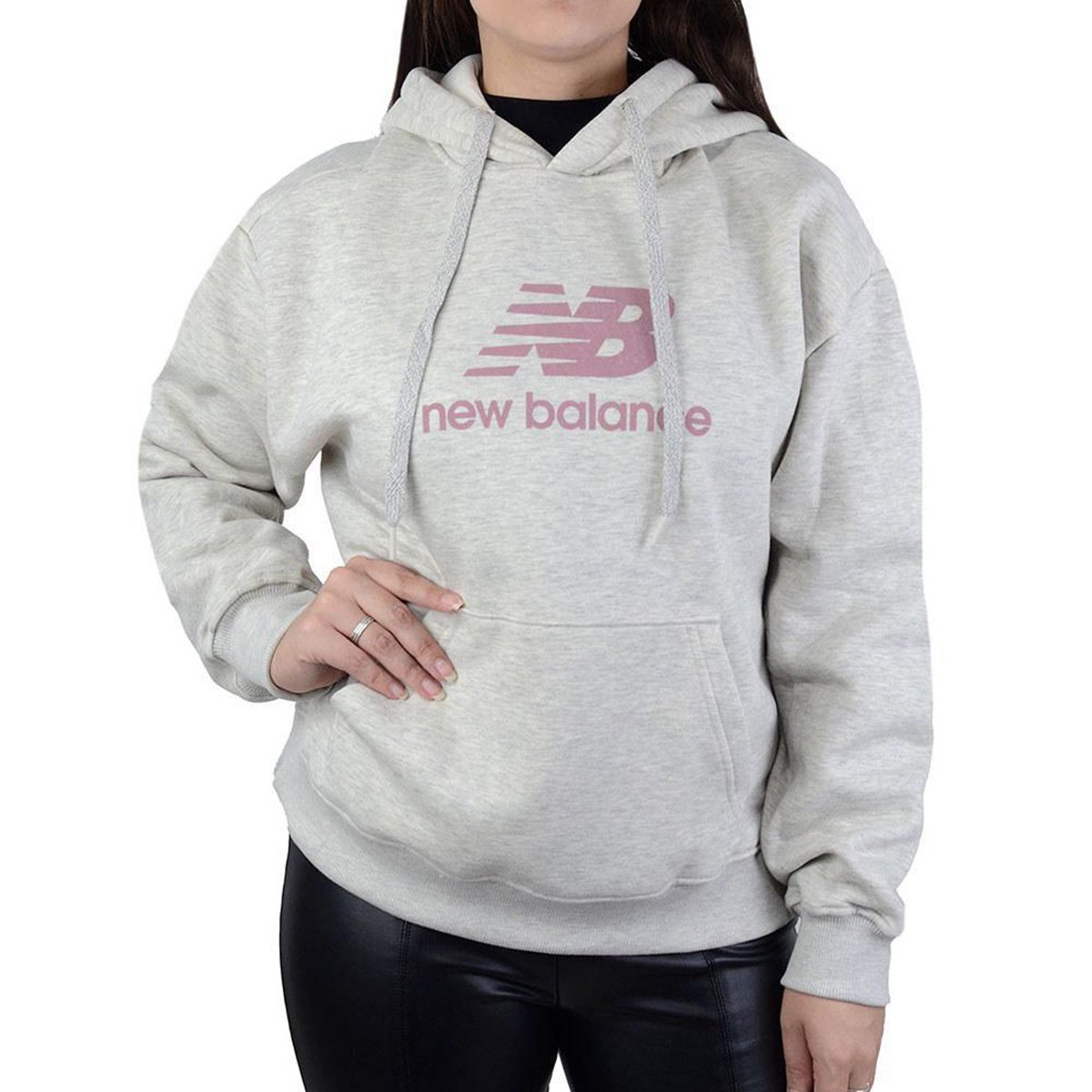 Blusa Moletom New Balance Essentials Com Capuz Feminina Allianz