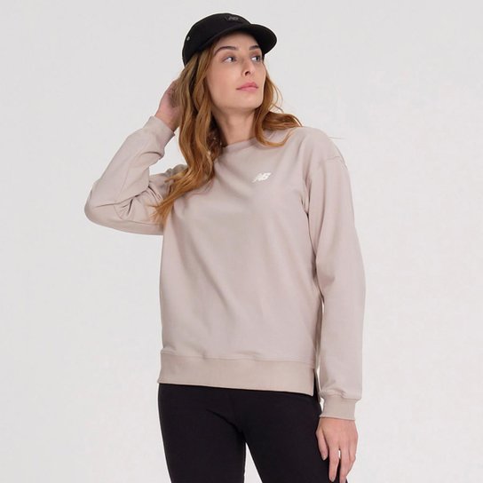 Blusa Moletom New Balance Linear Feminina