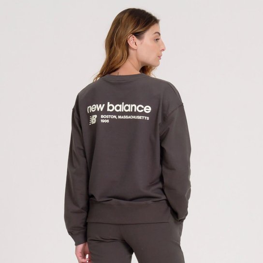 Blusa Moletom New Balance Linear Feminina