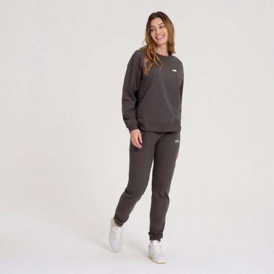 Blusa Moletom New Balance Linear Feminina