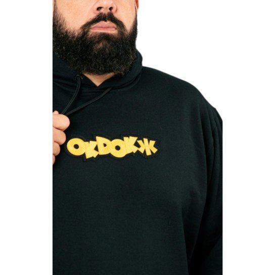 Blusa Moletom Okdok Fechado Stylish Letters Large