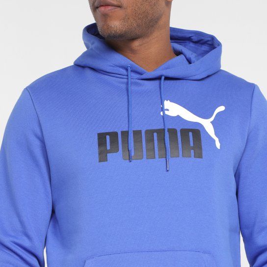 Blusa Moletom Puma Essentials + 2 Col Big Logo Fl com Capuz Masculino