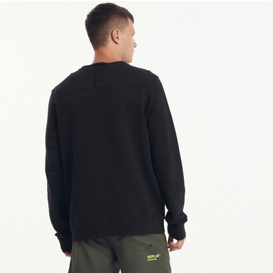 Blusa Moletom Replay C/ Cardaço Masculina