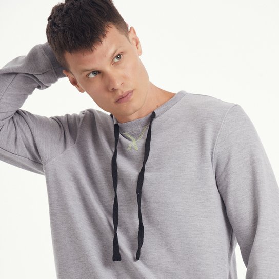 Blusa Moletom Replay C/ Cardaço Masculina