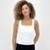 Blusa Pacific Blue Regata Básica Canelada Feminina - Off White