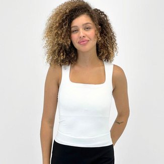 Blusa Pacific Blue Regata Básica Canelada Feminina