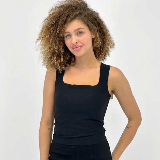 Blusa Pacific Blue Regata Básica Canelada Feminina