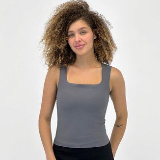 Blusa Pacific Blue Regata Básica Canelada Feminina