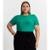 Blusa Plus Size Feminina Manga Curta Secret Glam - Verde