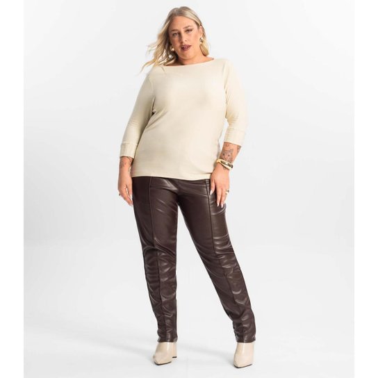 Blusa Plus Size Manga 3/4 Secret Glam