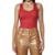 Blusa Regata Colcci Slim Canelada - Vermelho