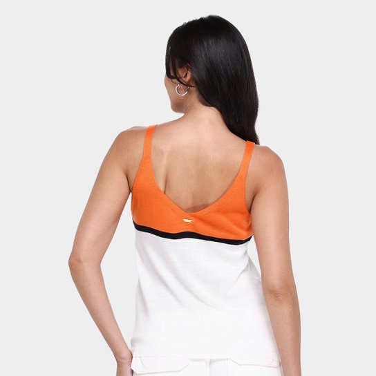 Blusa Vide Bula Tricot Alcinhas Feminina