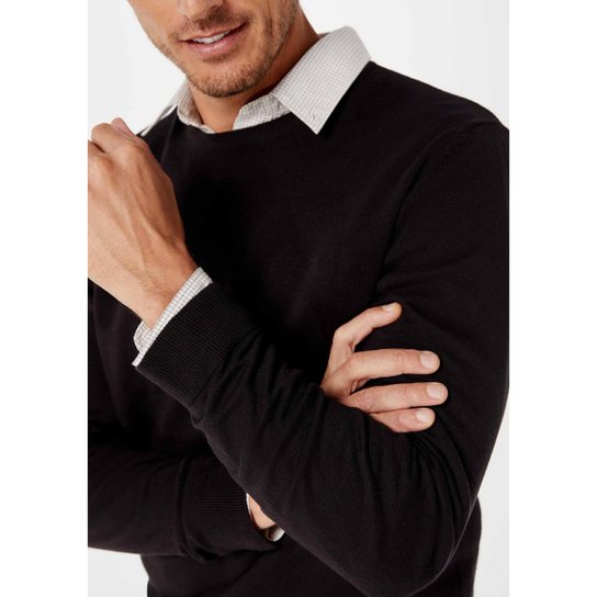 Blusão Básico Hering Em Tricô De Algodão Masculino