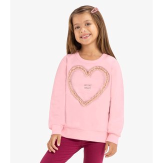 Blusão Infantil Rovitex Kids Em Moletom Feminino
