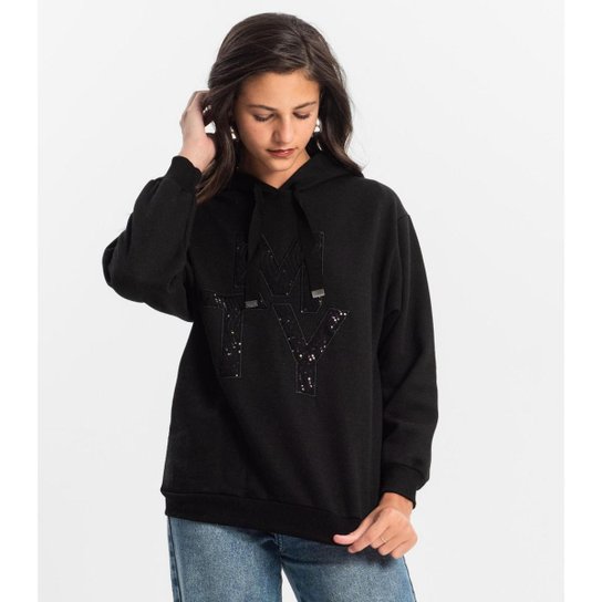 Blusão Juvenil Minty Com Capuz Feminino