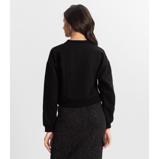 Blusão Juvenil Minty Em Moletom Feminino