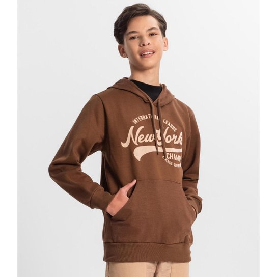 Blusão Minty Juvenil Com Capuz Masculino
