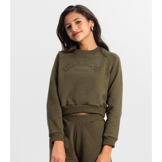 Blusão Minty Juvenil Em Moletom Feminino