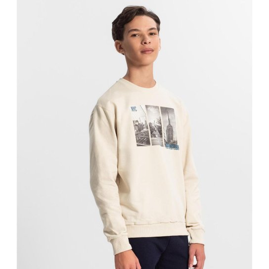 Blusão Minty Juvenil Em Moletom Masculino