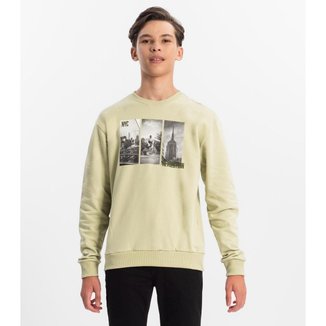 Blusão Minty Juvenil Em Moletom Masculino