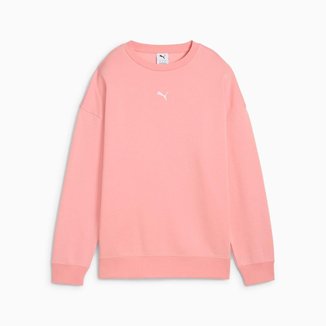 Blusão Puma Essentials Logo Oversized Feminino Rosa